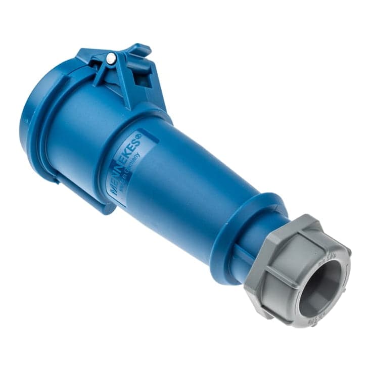 Toma aérea MENNEKES 522 · 32A 2P+T 250V azul 6H IP44