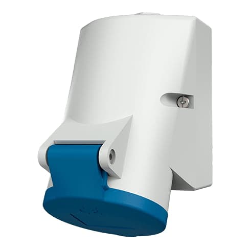 Toma visible MENNEKES 104 · 16A 3P+T 250V azul 9H IP44 libre de halogeno