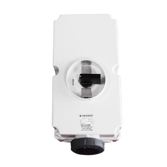 Toma industrial con bloqueo mecánico duo MENNEKES 5690AH · 125A 3P+T 500V negro 7H Ip67NA ca
