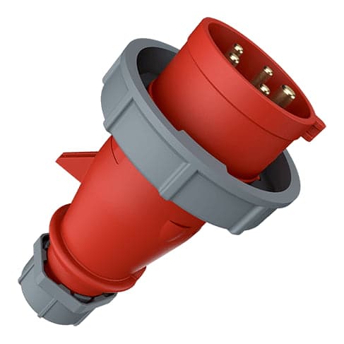 Enchufe MENNEKES 300 · 32A 3P+N+T 415V rojo 6H IP67