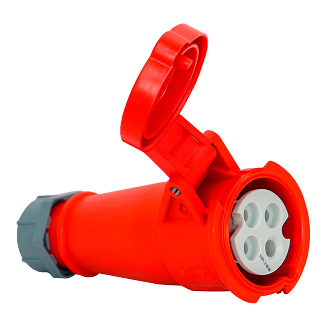 Toma aérea MENNEKES 5 · 16A 3P+N+T 415V rojo 6H IP44