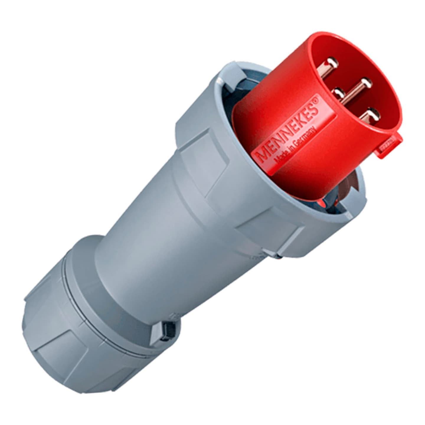 Enchufe MENNEKES 3374 · 125A 3P+T 415V rojo 6H powertop plus IP67