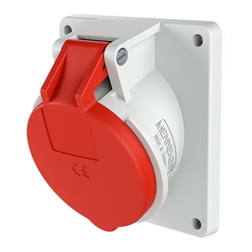 Toma empotrable MENNEKES 1464 · 16A 2P+T 415V rojo 9H IP44