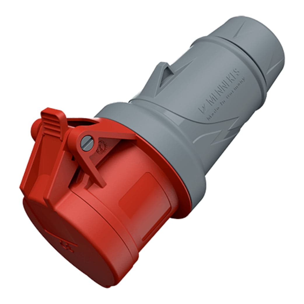 Toma aérea MENNEKES 3415 · 32A 3P+T 415V rojo 6H IP44 powertop plus (2 Cuerpos)