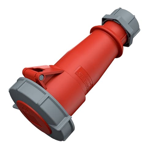 Toma aérea MENNEKES 553 · 32A 2P+T 415V rojo 9H IP67