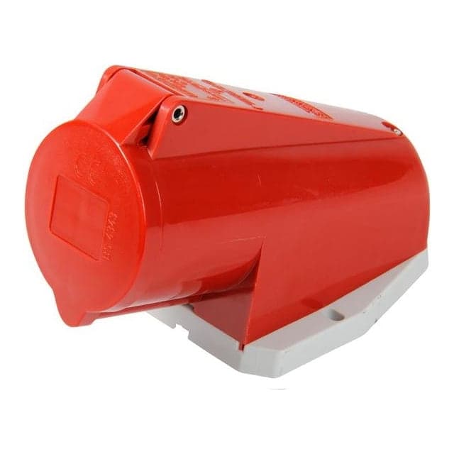 Toma visible MENNEKES 1373 · 32A 3P+T 415V rojo 6H IP44