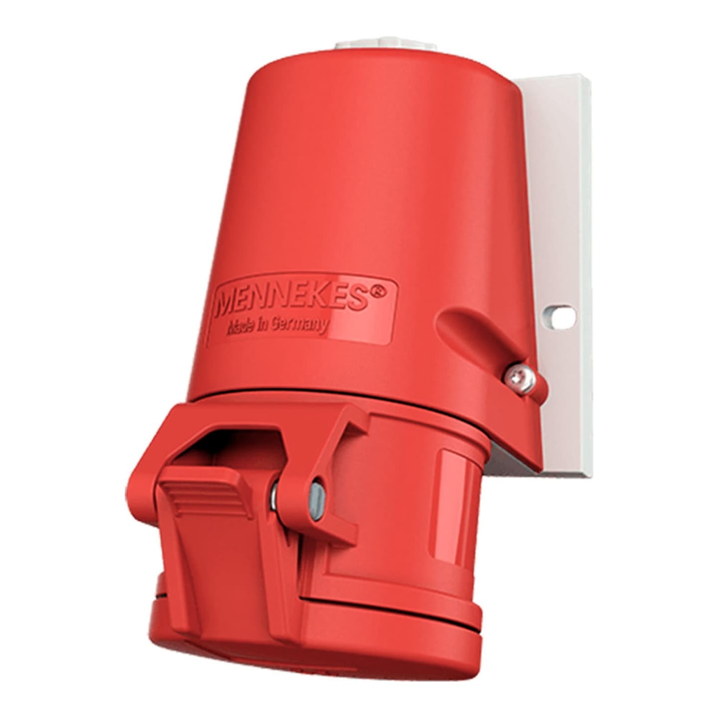 Toma visible MENNEKES 27002 · 16A 3P+T 415V rojo 6H IP44 libre de halogeno
