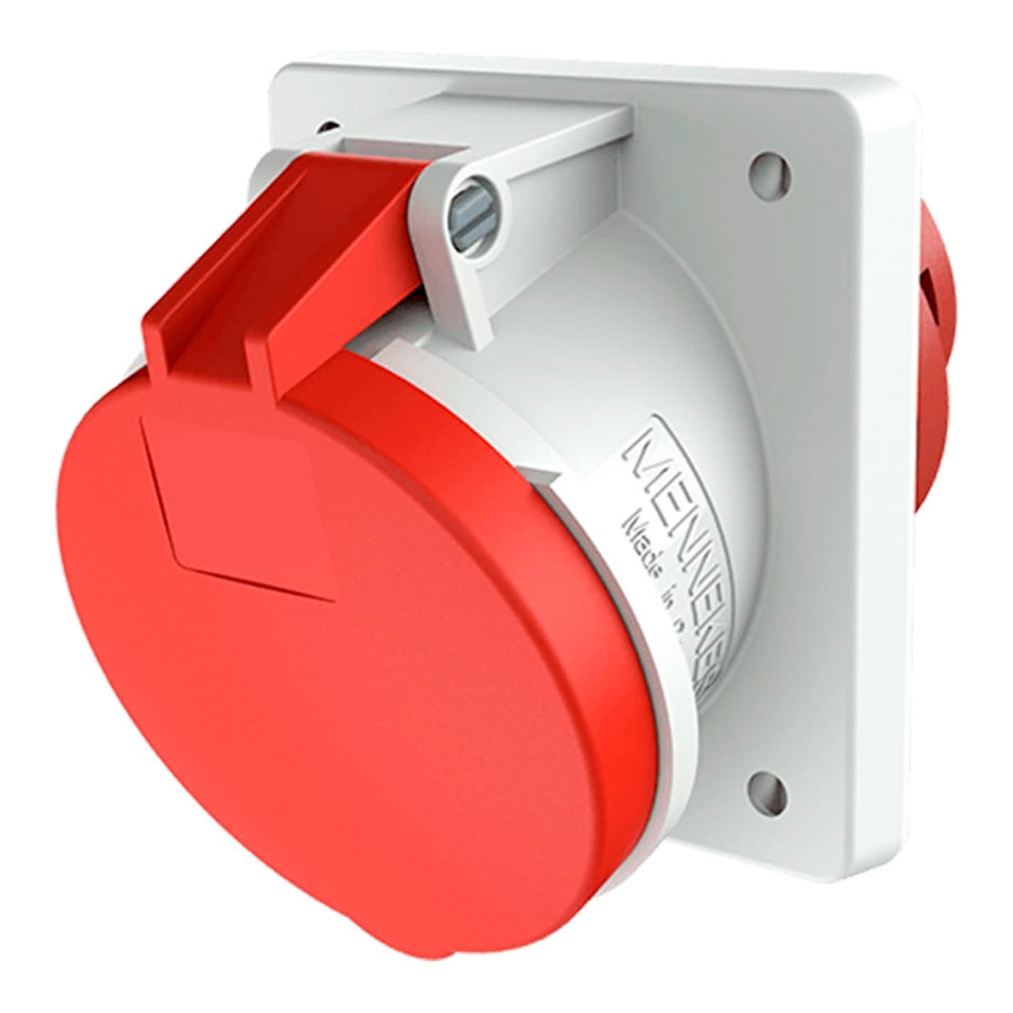 Toma empotrable MENNEKES 1151A · 63A 3P+T 415V rojo 6H IP44