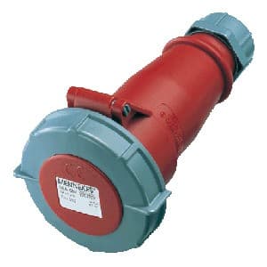 Toma aérea MENNEKES 3916 · 16A 5P+N+T 415V rojo 6H IP67