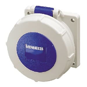 Toma empotrable MENNEKES 218A · 16A 2P+T 230V 6H azul (Amaxx) IP67