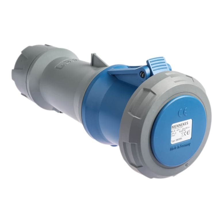 Toma aérea MENNEKES 3403 · 63A 2P+T 250V 6H powertop plus IP67