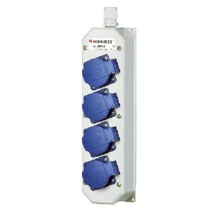 Supresor MENNEKES 88678 · con 4 tomas schuko 16A 2P+T 250V 6H IP44