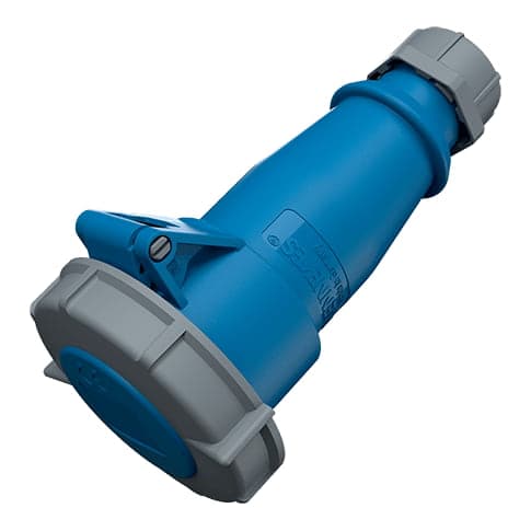 Toma aérea MENNEKES 543 · 16A 3P+T 250V azul 9H IP67