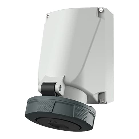 Toma visible MENNEKES 133A · 63A 3P+T 500V negro 7H IP67