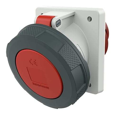 Toma empotrable MENNEKES 212A · 125A 3P+T 415V rojo 6H IP67