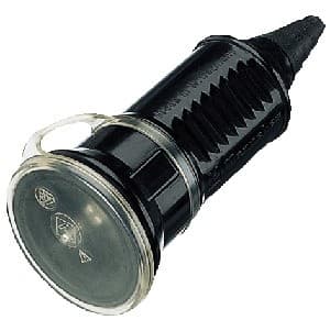 Toma aéreo schuko MENNEKES 10755 · negro 16A 2P+T 250V IP44