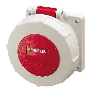 Toma empotrable MENNEKES 234A · 32A 3P+T 6H 400V rojo (Amaxx) IP67
