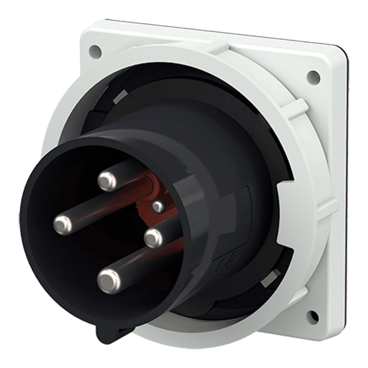 Enchufe empotrable MENNEKES 3657 · 63A 3P+T 500V negro 7H IP67