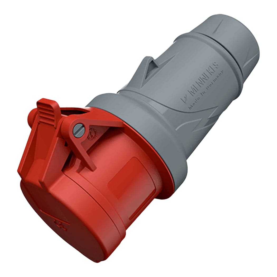 Toma aérea MENNEKES 3409 · 16A 3P+N+T 415V rojo 6H IP44 powertop plus (2 CUERPOS) reempla