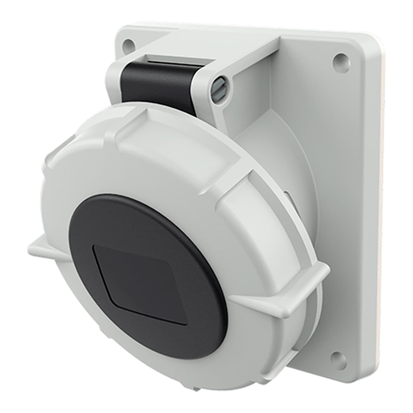 Toma empotrable MENNEKES 1480 · 16A 3P+T 500V negro 7H IP67