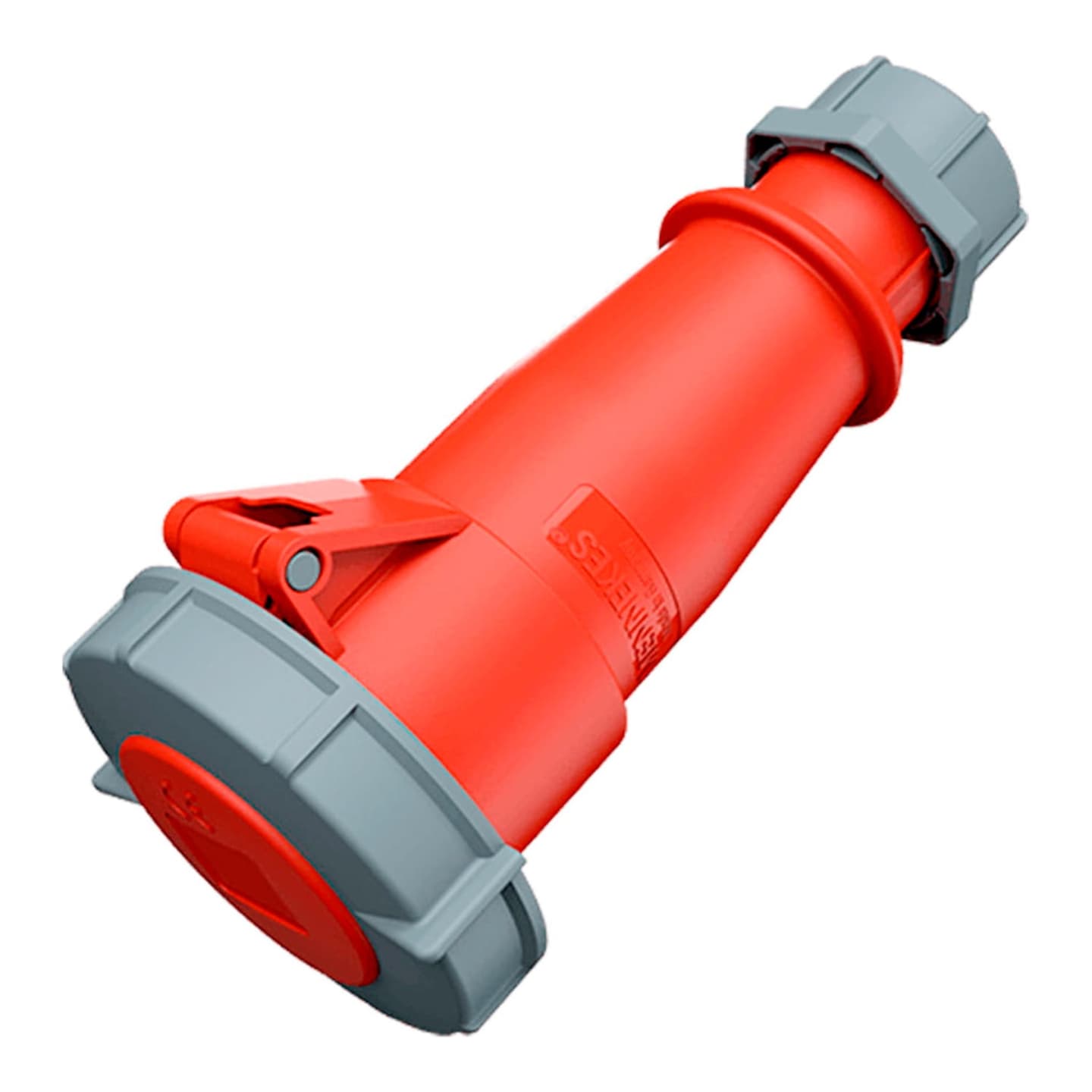 Toma aérea MENNEKES 556 · 32A 3P+T 415V rojo 6H IP67