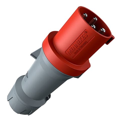 Enchufe MENNEKES 3252 · 63A 3P+T 415V rojo 6H IP44 powertop plus