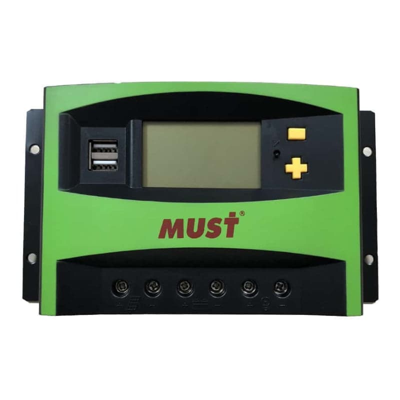 Controlador PWM LCD MUST · 40A 12/24V (MUST-CONTROLADOR-PWM-LCD-40A-12/24V)