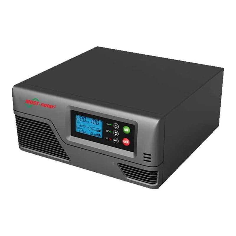 Inversor cargador MUST · 600W 12V 20A (MUST-INV-CARGADOR-600W-12V-20A)