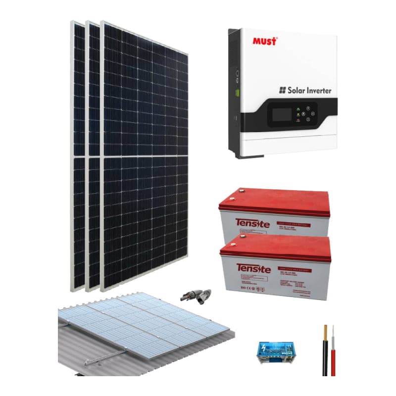 Kit solar casa de campo MUST · 3000W (MUST-KIT-AISLADO-3000W)