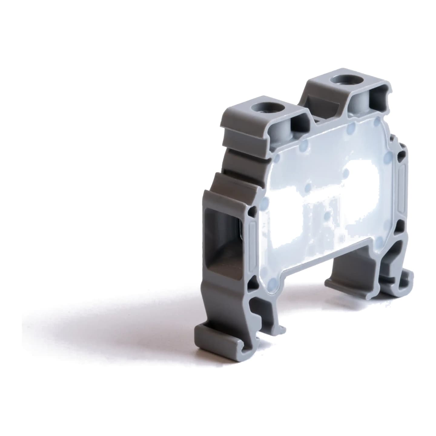 Bornera para riel DIN ONKA MRK 10 · 10mm² tornillo gris (MRK-10)