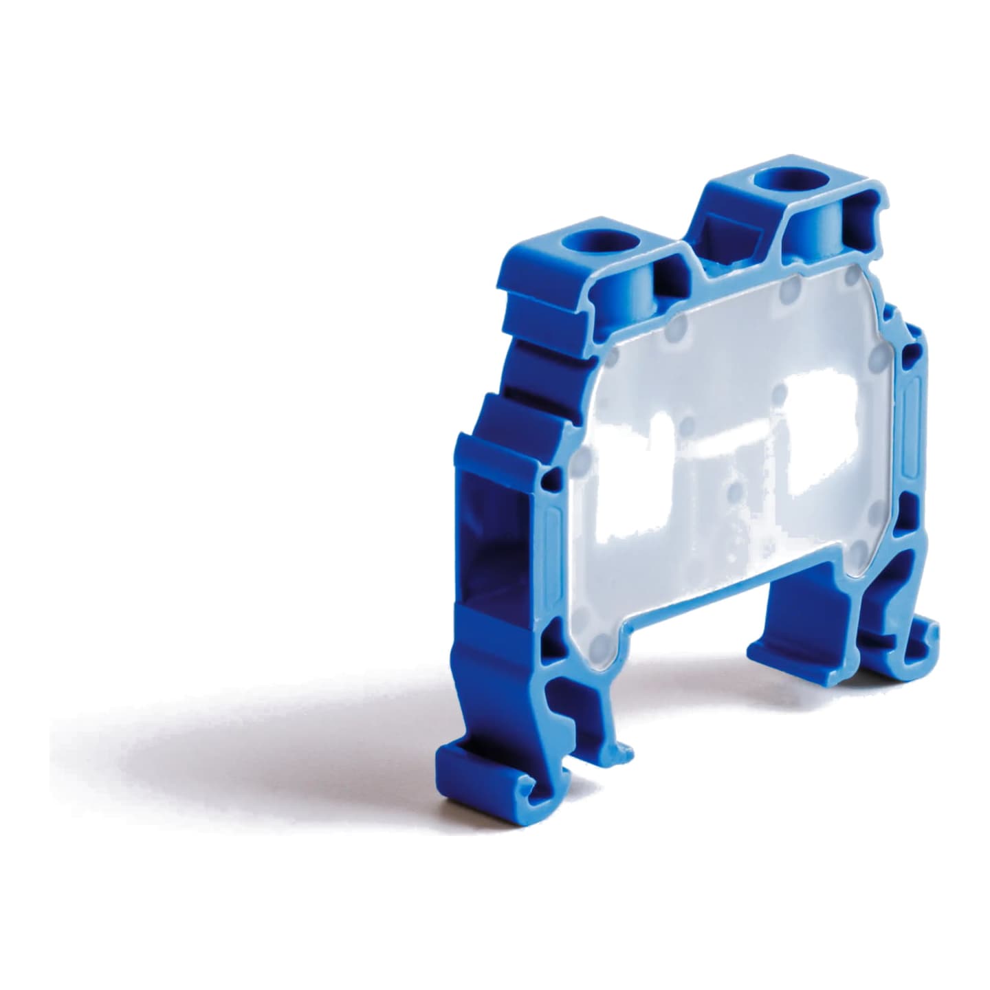 Bornera para riel DIN ONKA MRK 6 · 6mm² tornillo azul (MRK-6-AZUL)