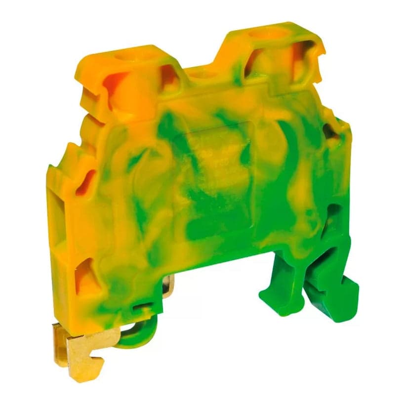 Bornera de tierra para riel DIN ONKA MTK 2.5 · 2.5mm² (MTK-2.5)