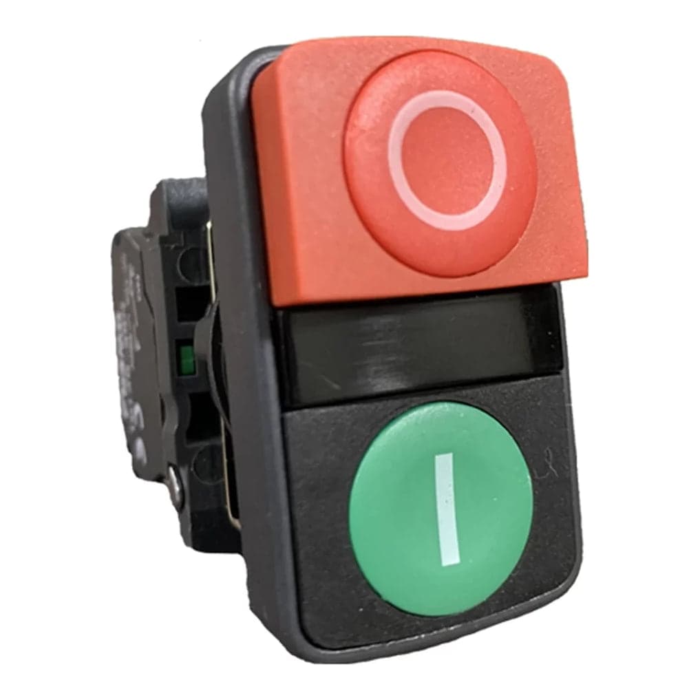 Imagen referencial de la serie: Pulsador doble OWEN NB5-AL8425 · 1NA+1NC 220VAC rojo y verde