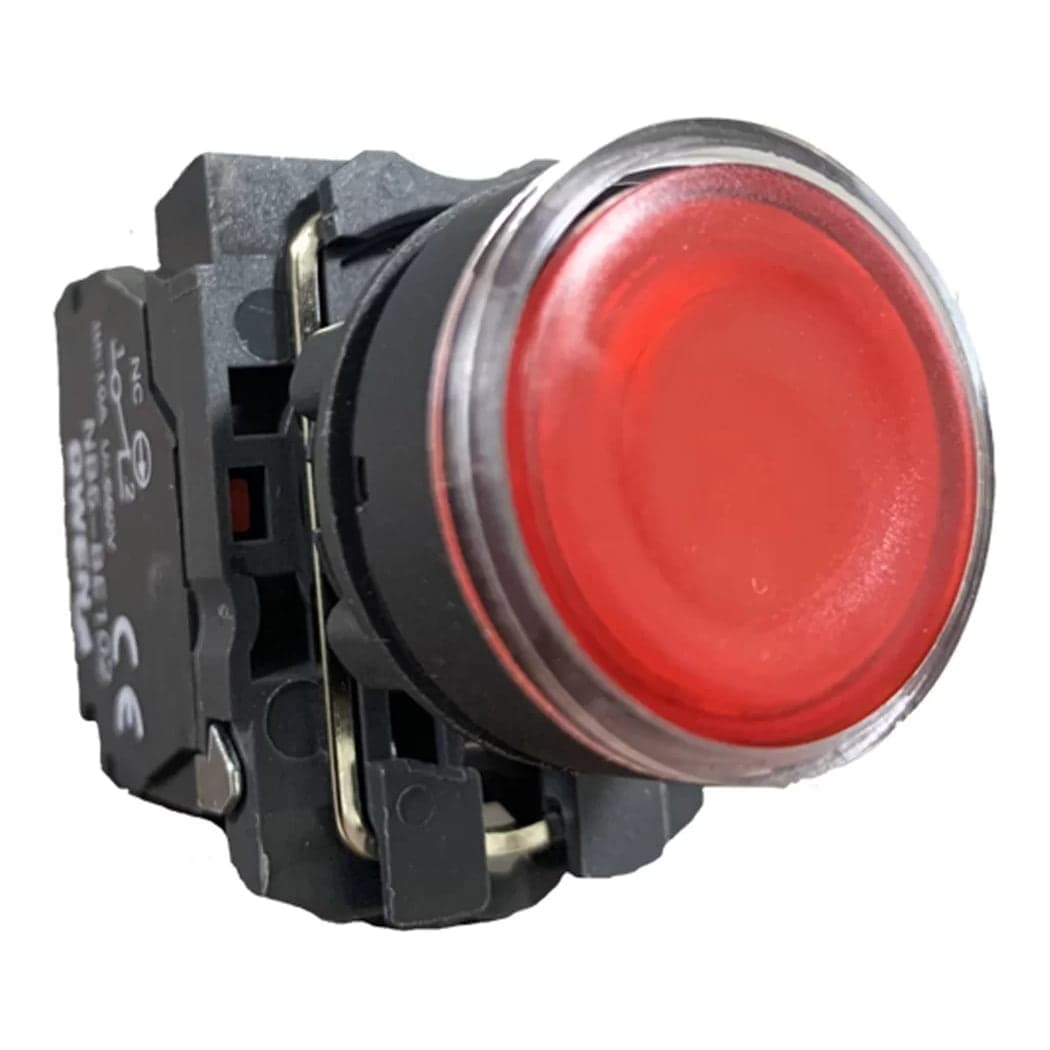 Imagen referencial de la serie: Pulsador luminoso OWEN NB5-AW34M2 · 1NC 220VAC rojo