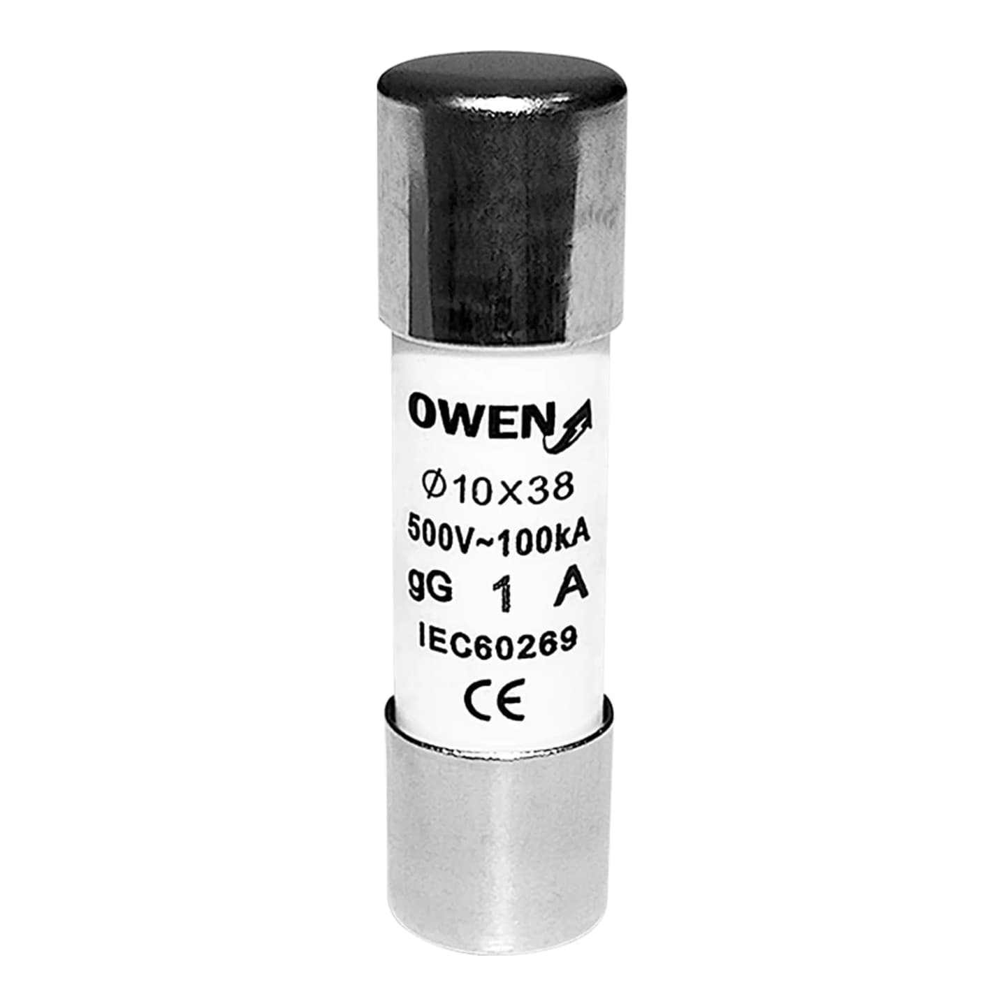 Fusible cilíndrico OWEN CF-039 · 10x38mm gG 1A (CF-039-1A)