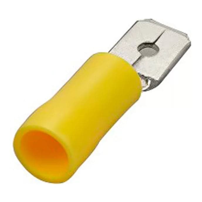 Terminal macho aislado OWEN MDD5.5-250 · 10-12 AWG amarillo (bolsa x100)