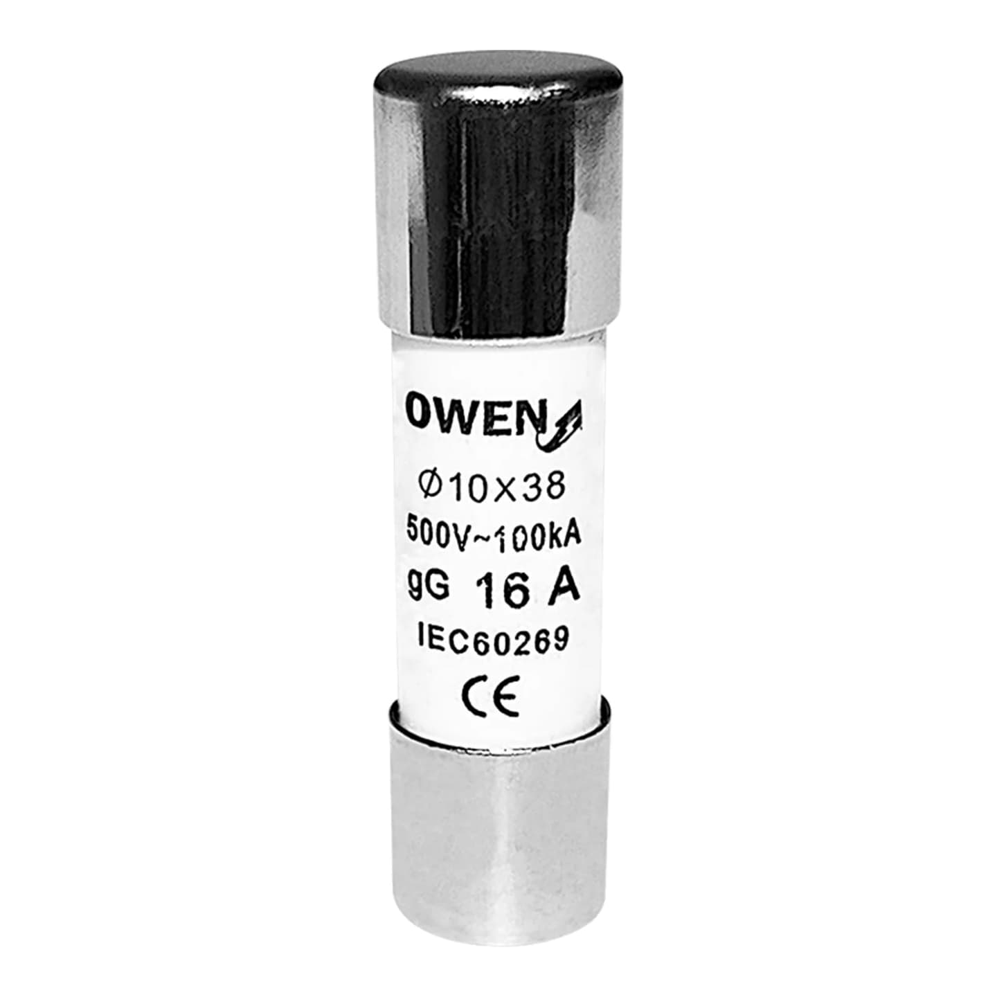 Fusible cilíndrico OWEN CF-039 · 10x38mm gG 16A (CF-039-16A)