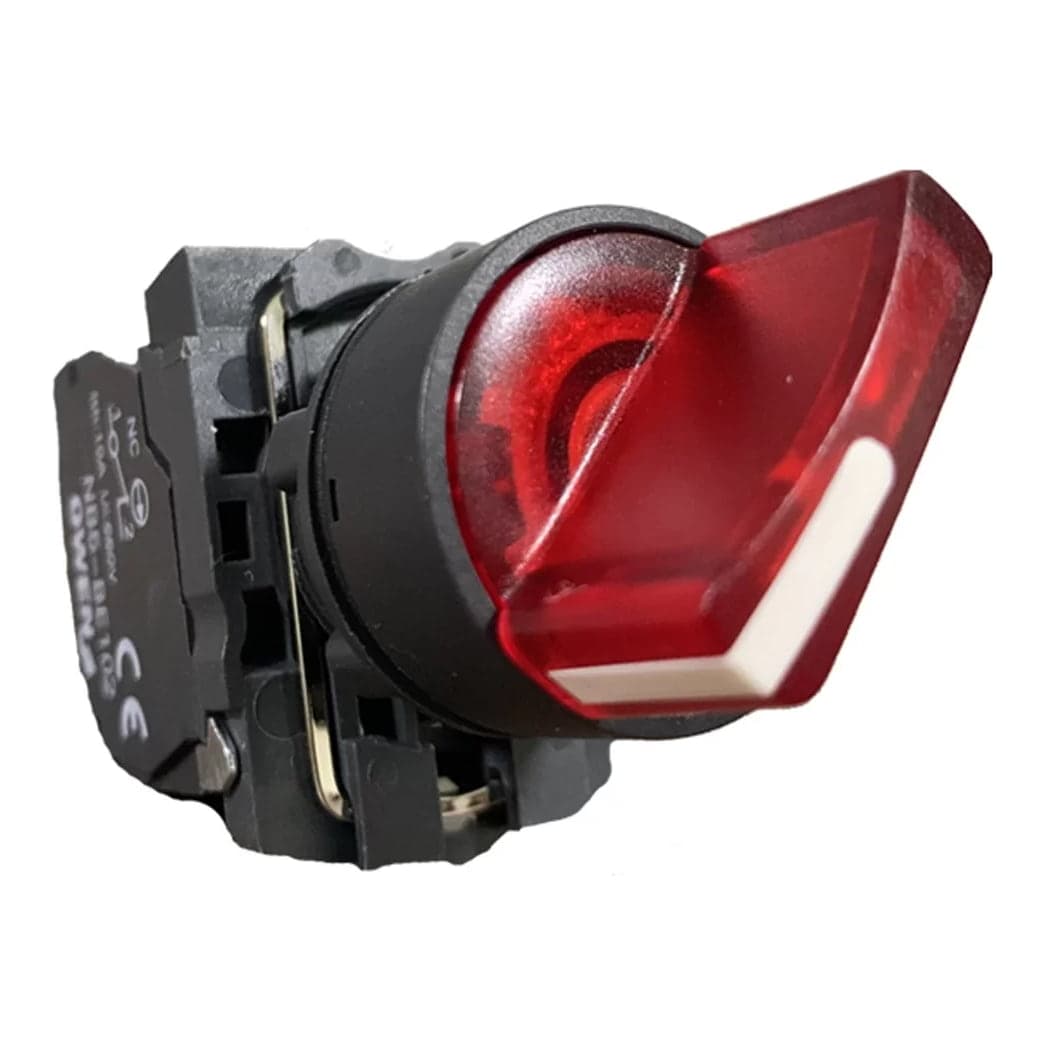 Selector luminoso OWEN NB5-AK24M2 · 0-1 1NC 220VAC rojo