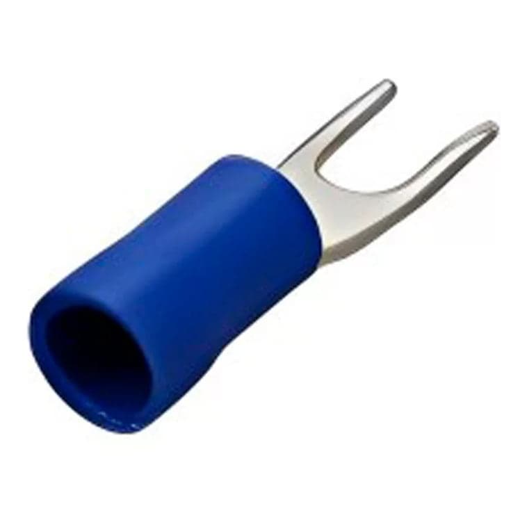 Imagen referencial de la serie: Terminal uña aislado OWEN SV2-4S · 14-16 AWG azul (bolsa x100)