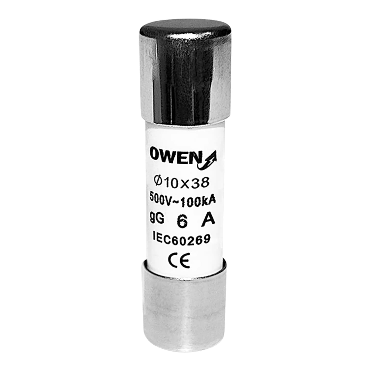 Fusible cilíndrico OWEN CF-039 · 10x38mm gG 6A (CF-039-6A)