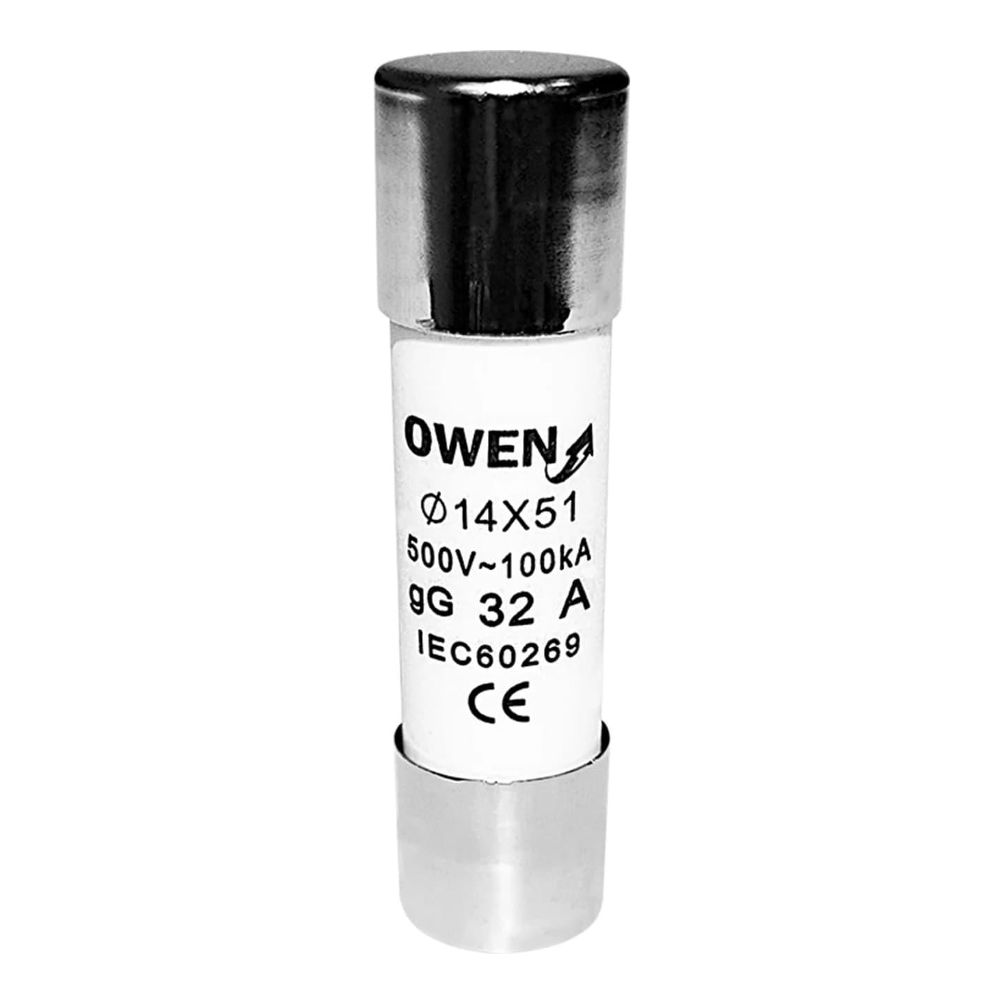 Fusible cilíndrico OWEN CF-040 · 14x51mm gG 32A (CF-040-32A)