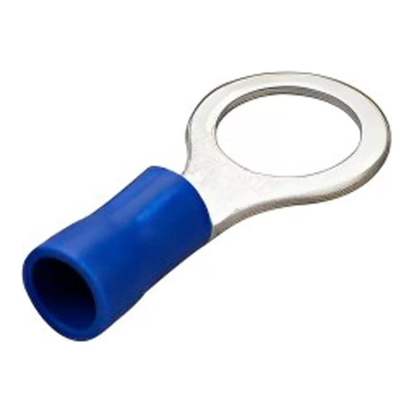 Imagen referencial de la serie: Terminal ojal aislado OWEN RV2-6S · 14-16 AWG azul tornillo 1/4" (bolsa x100)