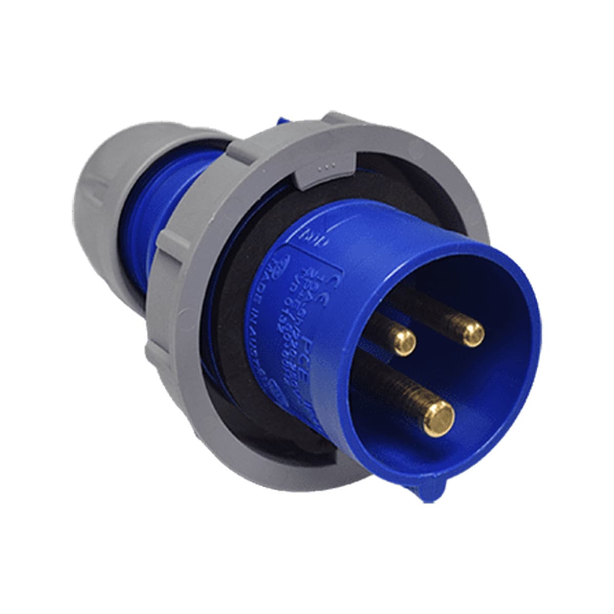 Imagen referencial de la serie: Enchufe aéreo PCE 0132-6 · IP67 200V 2P+T 16A 6H