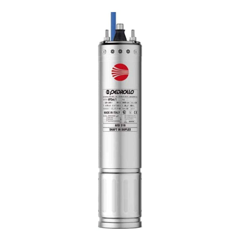 Imagen referencial de la serie: Motor bomba sumergible PEDROLLO 4PD/3 · 3HP 380V trifásico