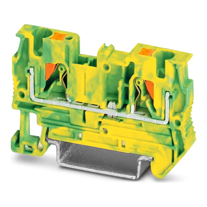 Bornera tierra pt PHOENIX CONTACT 3211766 · 4 AMARILLO/VERDE PUSH-IN