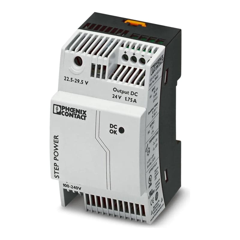 Fuente de alimentación step PHOENIX CONTACT 2868648 · 42W, in: 100-240VAC, out: 24VDC/1.75A