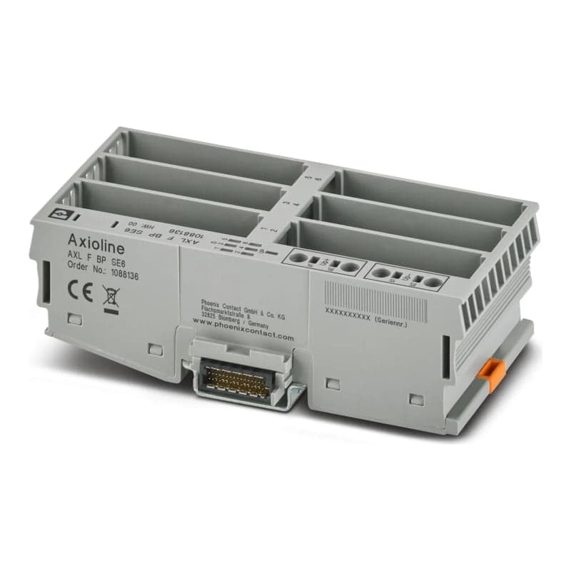 Soporte modulares axioline PHOENIX CONTACT 1088136 · 6 ranuras, axl F bp SE6