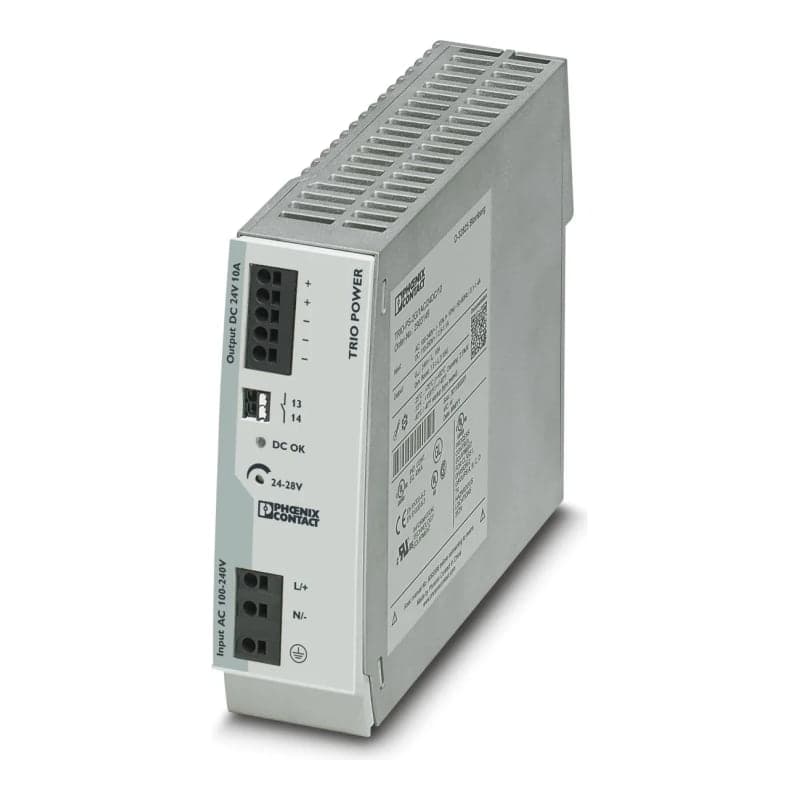 Fuente de alimentación trio PHOENIX CONTACT 2903149 · 240W, in: 100-240VAC, out: 24VDC/10A