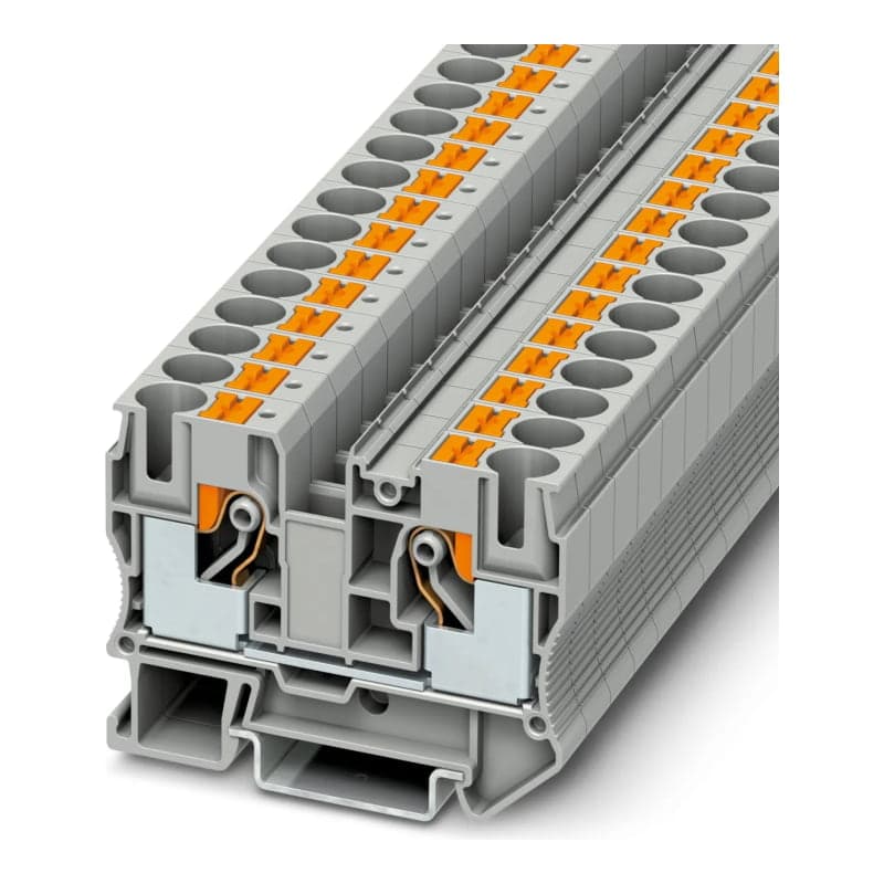 Bornera pt PHOENIX CONTACT 3212120 · 10 gris PUSH-IN