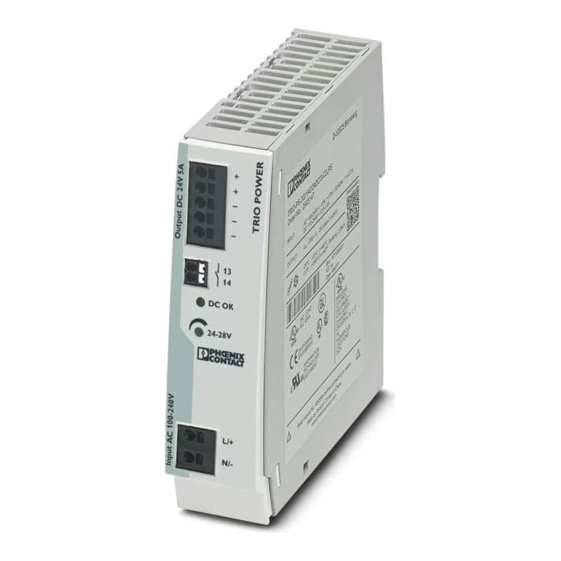 Fuente de alimentación trio PHOENIX CONTACT 2903148 · 120W, in: 100-240VAC, out: 24VDC/5A